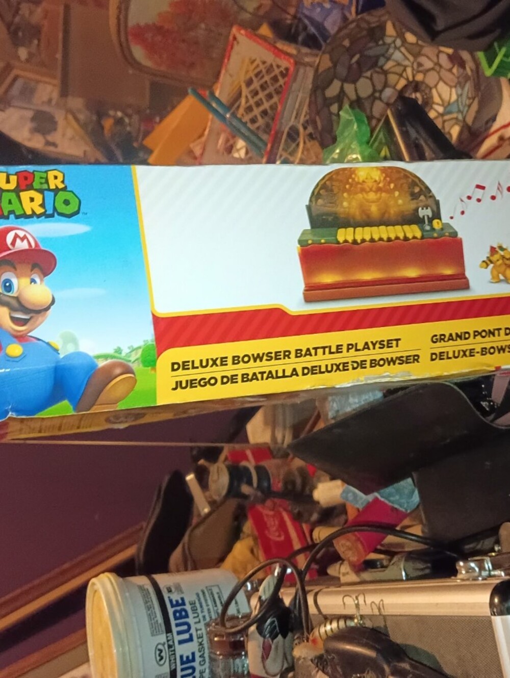 VINTAGE...Nintendo Deluxe Bowser Battle Playset - UNIQUE FIND☆